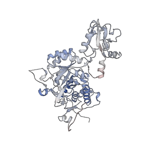 20707_6uaj_E_v1-1
Human IMPDH2 treated with ATP, IMP, NAD+, and 2 mM GTP. Free canonical octamer reconstruction.