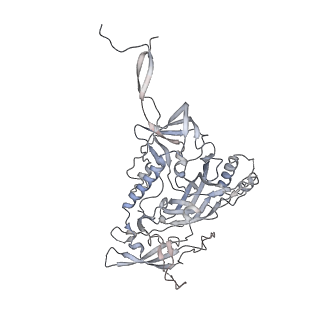 20813_6ulc_E_v1-0
Structure of full-length, fully glycosylated, non-modified HIV-1 gp160 bound to PG16 Fab at a nominal resolution of 4.6 Angstrom