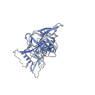20817_6um5_A_v1-1
Cryo-EM structure of HIV-1 neutralizing antibody DH270 UCA3 in complex with CH848 10.17DT Env