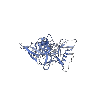 20817_6um5_E_v1-1
Cryo-EM structure of HIV-1 neutralizing antibody DH270 UCA3 in complex with CH848 10.17DT Env