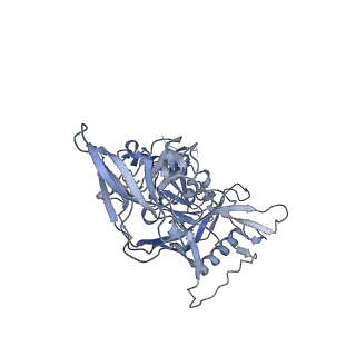 20818_6um6_A_v1-1
Cryo-EM structure of HIV-1 neutralizing antibody DH270.6 in complex with CH848 10.17DT Env