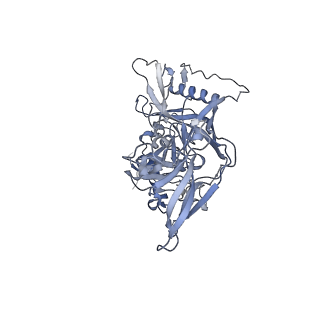 20818_6um6_E_v1-1
Cryo-EM structure of HIV-1 neutralizing antibody DH270.6 in complex with CH848 10.17DT Env