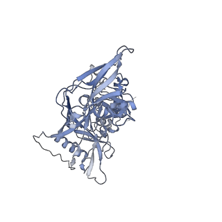 20819_6um7_E_v1-0
Cryo-EM structure of vaccine-elicited HIV-1 neutralizing antibody DH270.mu1 in complex with CH848 10.17DT Env