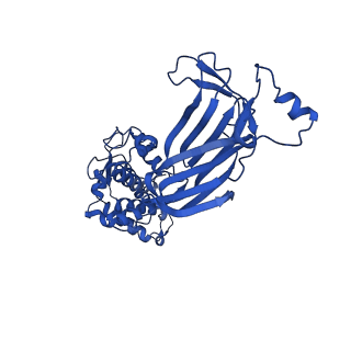 26609_7umt_D_v1-3
Structure of the VP5*/VP8* assembly from the human rotavirus strain CDC-9 - Reversed conformation