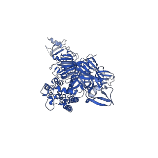 26727_7us6_B_v1-0
Structure of the human coronavirus CCoV-HuPn-2018 spike glycoprotein with domain 0 in the proximal conformation