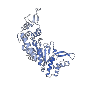 20868_6ut7_F_v1-1
Fitted model for the tetradecameric assembly of Thermococcus gammatolerans McrB AAA+ hexamers with bound McrC