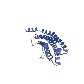 20881_6utj_T_v1-2
Allosteric couple between alpha rings of the 20S proteasome. 20S proteasome singly capped by PA26/E102A, C-terminus replaced by PAN C-terminus