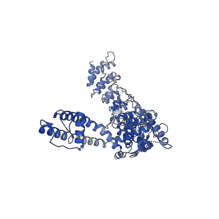 20919_6uw8_C_v1-1
Cryo-EM structure of the human TRPV3 K169A mutant briefly exposed to 2-APB for 3 minutes, determined in lipid nanodisc