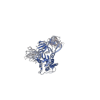 31761_7v77_A_v1-0
Cryo-EM structure of SARS-CoV-2 S-Beta variant (B.1.351), uncleavable form, two RBD-up conformation