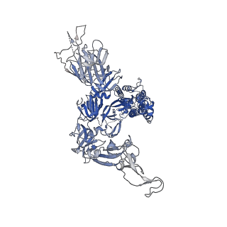 31767_7v7d_A_v1-0
Cryo-EM structure of SARS-CoV-2 S-Kappa variant (B.1.617.1), all RBD-down conformation