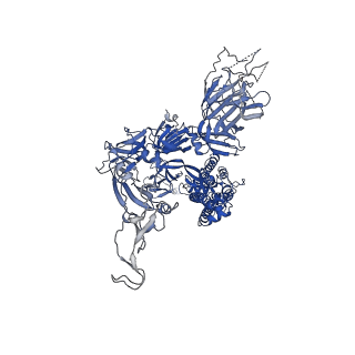 31776_7v7o_C_v1-0
Cryo-EM structure of SARS-CoV-2 S-Delta variant (B.1.617.2), one RBD-up conformation 1