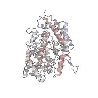 31784_7v7z_D_v1-0
Cryo-EM structure of SARS-CoV-2 S-Beta variant (B.1.351) in complex with Angiotensin-converting enzyme 2 (ACE2) ectodomain, three ACE2-bound form