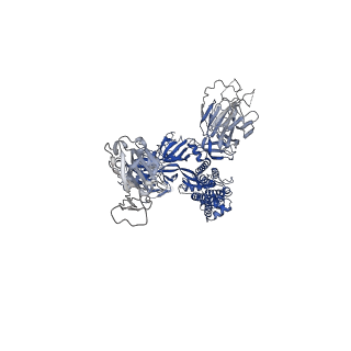 31794_7v89_C_v1-0
Cryo-EM structure of SARS-CoV-2 S-Delta variant (B.1.617.2) in complex with Angiotensin-converting enzyme 2 (ACE2) ectodomain, three ACE2-bound form conformation 1