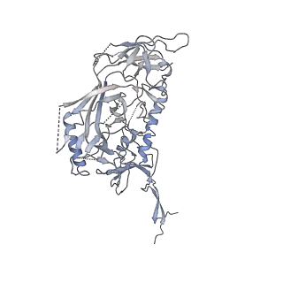 21335_6vpx_A_v1-1
Nanodisc of full-length HIV-1 Envelope glycoprotein clone AMC011 in complex with one PGT151 Fab and three 10E8 Fabs