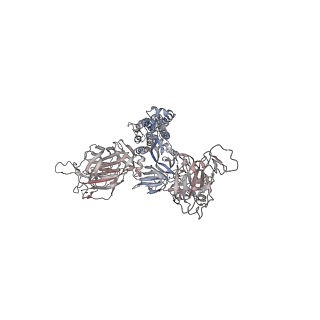 32167_7vx1_A_v1-1
SARS-CoV-2 Beta variant spike protein in open state