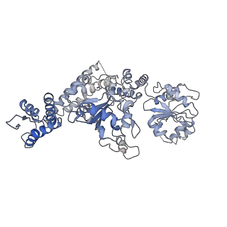 21557_6w6j_F_v1-1
The Mycobacterium tuberculosis ClpB disaggregase hexamer structure with a locally refined N-terminal domain in the presence of DnaK chaperone and a model substrate