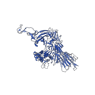 32491_7wgx_A_v1-0
SARS-CoV-2 spike glycoprotein trimer in closed state after treatment with Cathepsin L