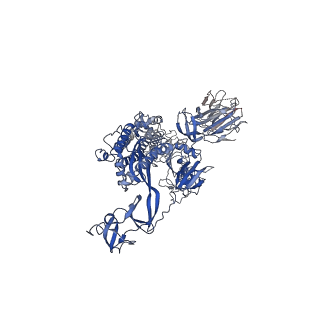 32500_7whi_B_v1-0
The state 2 complex structure of Omicron spike with Bn03 (2-up RBD, 4 nanobodies)