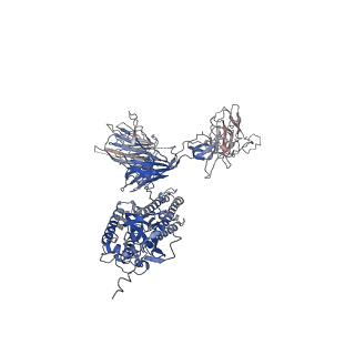 32500_7whi_C_v1-0
The state 2 complex structure of Omicron spike with Bn03 (2-up RBD, 4 nanobodies)