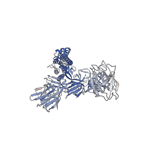 21865_6wpt_B_v1-1
Structure of the SARS-CoV-2 spike glycoprotein in complex with the S309 neutralizing antibody Fab fragment (open state)