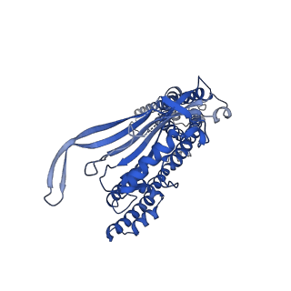 8883_5wpv_B_v1-3
Cryo-EM structure of mammalian endolysosomal TRPML1 channel in nanodiscs at 3.59 Angstrom resolution