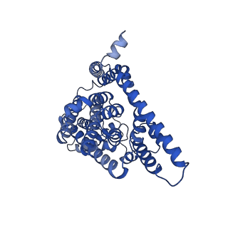 21991_6x17_A_v1-0
Outward-facing state of the glutamate transporter homologue GltPh in complex with TBOA