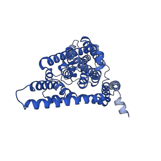 21991_6x17_B_v1-0
Outward-facing state of the glutamate transporter homologue GltPh in complex with TBOA