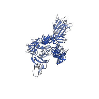 21999_6x2a_A_v2-4
SARS-CoV-2 u1S2q 1-RBD Up Spike Protein Trimer