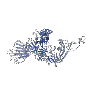 6703_5x58_C_v1-1
Prefusion structure of SARS-CoV spike glycoprotein, conformation 1