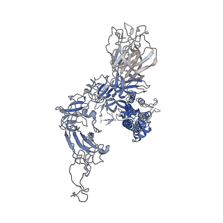 6705_5x5b_B_v1-1
Prefusion structure of SARS-CoV spike glycoprotein, conformation 2