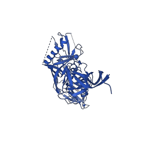 22102_6x96_C_v1-0
Cryo-EM model of HIV-1 Env BG505 SOSIP.664 in complex with rabbit monoclonal antibody 10A fragment antigen binding variable domain