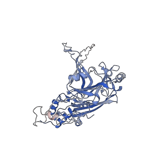 33190_7xgz_D_v1-1
Cryo-EM structure of the T=4 lake sinai virus 2 virus-like capsid at pH 7.5