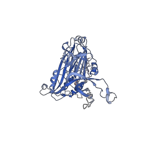 33368_7xpa_A_v1-1
Cryo-EM structure of the T=3 lake sinai virus 2 virus-like capsid at pH 7.5