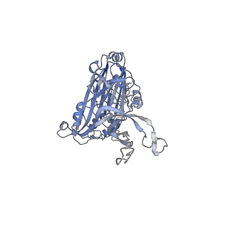 33370_7xpd_A_v1-1
Cryo-EM structure of the T=3 lake sinai virus 2 virus-like capsid at pH 6.5
