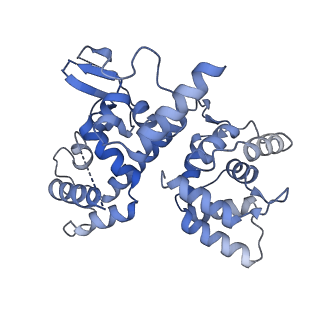 22290_6xqn_I_v1-2
Structure of a mitochondrial calcium uniporter holocomplex (MICU1, MICU2, MCU, EMRE) in low Ca2+