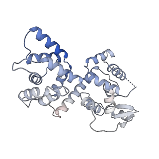 22290_6xqn_J_v1-2
Structure of a mitochondrial calcium uniporter holocomplex (MICU1, MICU2, MCU, EMRE) in low Ca2+