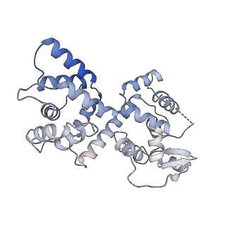 22290_6xqn_J_v1-3
Structure of a mitochondrial calcium uniporter holocomplex (MICU1, MICU2, MCU, EMRE) in low Ca2+