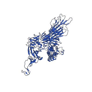33454_7xu0_B_v1-1
Structure of SARS-CoV-2 Spike Protein with Engineered x3 Disulfide (x3(D427C, V987C) and single Arg S1/S2 cleavage site), Locked-211 Conformation