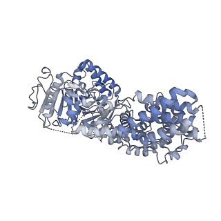 33681_7y85_D_v1-0
CryoEM structure of type III-E CRISPR Craspase gRAMP-crRNA in complex with TPR-CHAT protease bound to self RNA target