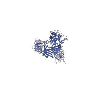 33690_7y9s_A_v1-1
Cryo-EM structure of apo SARS-CoV-2 Omicron spike protein (S-2P-GSAS)
