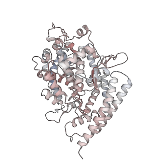 33697_7y9z_D_v1-0
Cryo-EM structure of SARS-CoV-2 Omicron spike protein (S-6P-RRAR) in complex with human ACE2 ectodomain (one-RBD-up state)