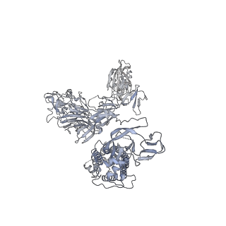 33946_7ymx_A_v1-0
Cryo-EM structure of MERS-CoV spike protein, One RBD-up conformation 2