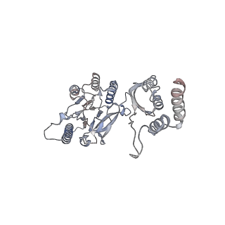 14403_7z03_A_v1-3
Endonuclease state of the E. coli Mre11-Rad50 (SbcCD) head complex bound to ADP and extended dsDNA