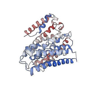 11067_6z3z_A_v1-4
CryoEM structure of horse sodium/proton exchanger NHE9 without C-terminal regulatory domain in an inward-facing conformation