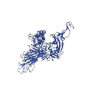 14481_7z3z_A_v1-0
Locked Wuhan SARS-CoV2 Prefusion Spike ectodomain with lipid bound