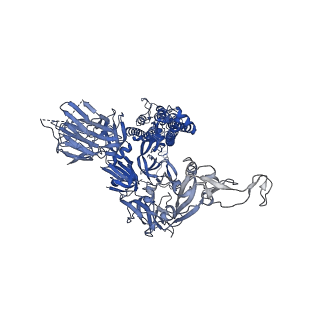 14544_7z86_C_v1-1
CRYO-EM STRUCTURE OF SARS-COV-2 SPIKE : H11-H4 Q98R H100E nanobody complex in 1Up2Down conformation