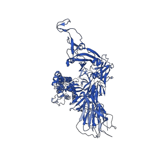 11334_6zp2_B_v1-0
Structure of SARS-CoV-2 Spike Protein Trimer (K986P, V987P, single Arg S1/S2 cleavage site) in Locked State
