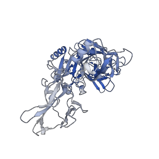 11522_6zxj_E_v1-0
Fully-loaded anthrax lethal toxin in its heptameric pre-pore state, in which the third lethal factor is masked out (PA7LF3-masked)